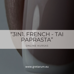 „3IN1. FRENCH – TAI PAPRASTA” ONLINE KURSAS