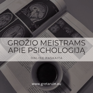 PSICHOLOGIJOS PASKAITA GROŽIO MEISTRAMS