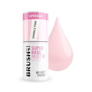 BRUSH UP RUBBER BASE SPARKLE PINK 5g
