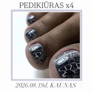 REGISTRACIJA Į GYVUS “PEDIKIŪRAS x4” MOKYMUS 08.19d. KAUNAS