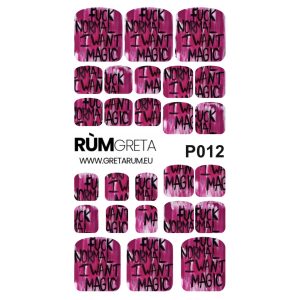 NAGŲ PLĖVELĖS NAIL WRAP P012